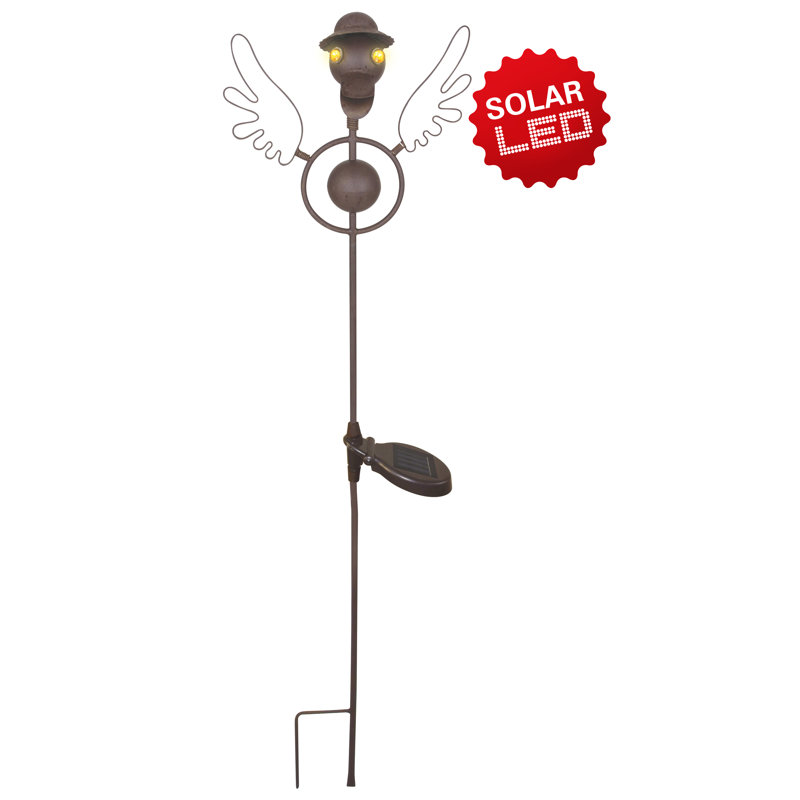 Venetta Chrome Solar Powered Integrated LED Metal Pathway Light
