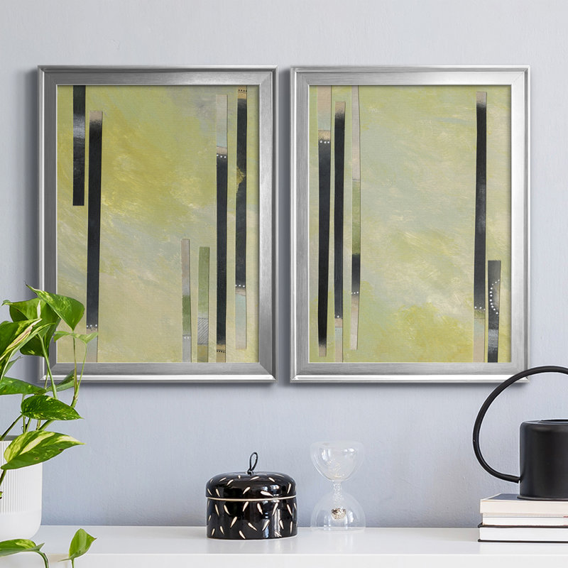 Neutral Assemblage I, reproduction encadrée de qualité supérieure - prête à être accrochée, H 36,5 po x l 53 po x P 1 po