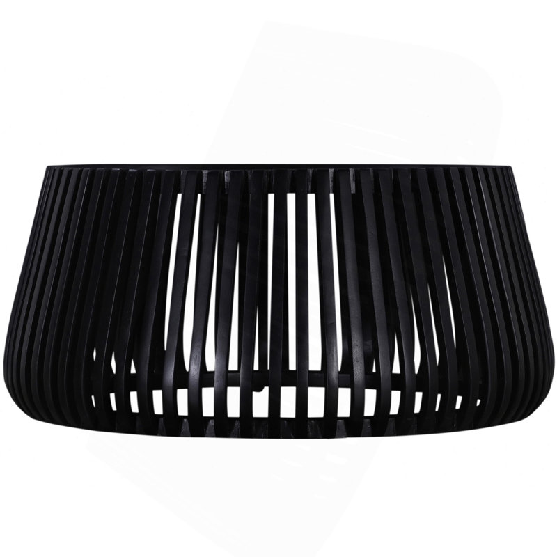 Table basse moderne en bois Modern Glam, canapé de salon, noir