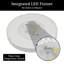 Luminaire utilitaire à cloison à DEL utilitaire, lentille en résine résistante aux rayons UV, 120V triac gradable blanc 800 lumens CCT réglable 3000K / 4000K / 5000K-1432626424-1432626423