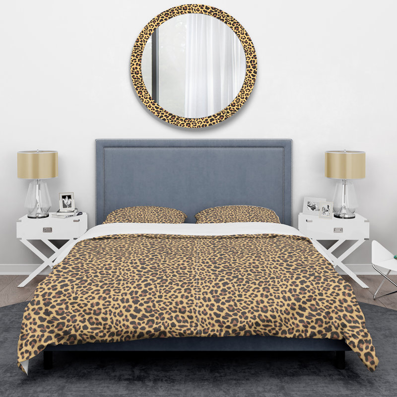 Ensemble de housse de couette en microfibre beige / noir 3 pièces, Housse de couette pour très grand lit et 2 très