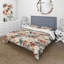 Ensemble de housse de couette beige et rouge-1392939780