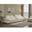Canapé modulaire moderne avec console, port de charge USB, lampe de lecture, porte-gobelet, beige-112254466