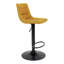 Neron Swivel Upholstered Adjustable Height Counter Stool with Metal Frame-785294879