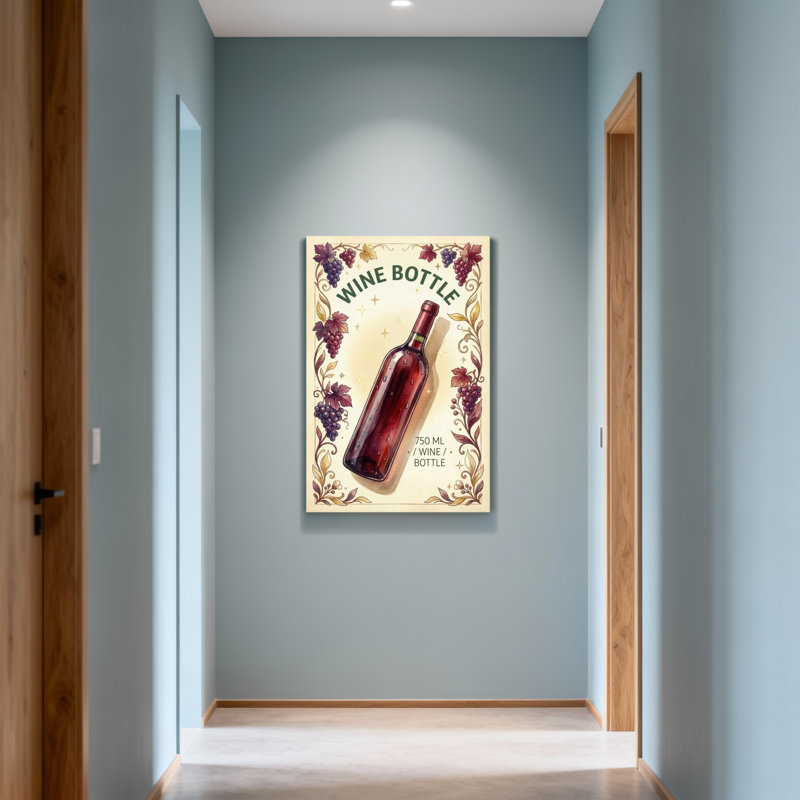 Motif décoratif de vigne raisin, H 18 po x l 12 po