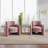 Double-layer Upholstered Armchair Barrel Accent Chair-59484712