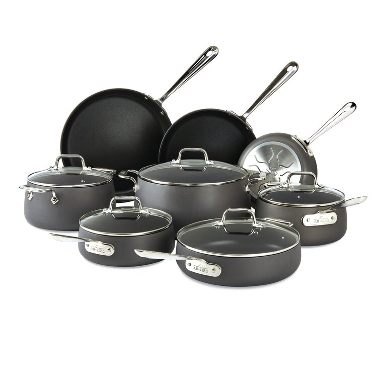 All Clad HA1 Hard Anodized Nonstick 13 Piece Cookware Set