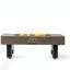 Foyer de table en fer de 42 pouces en bois