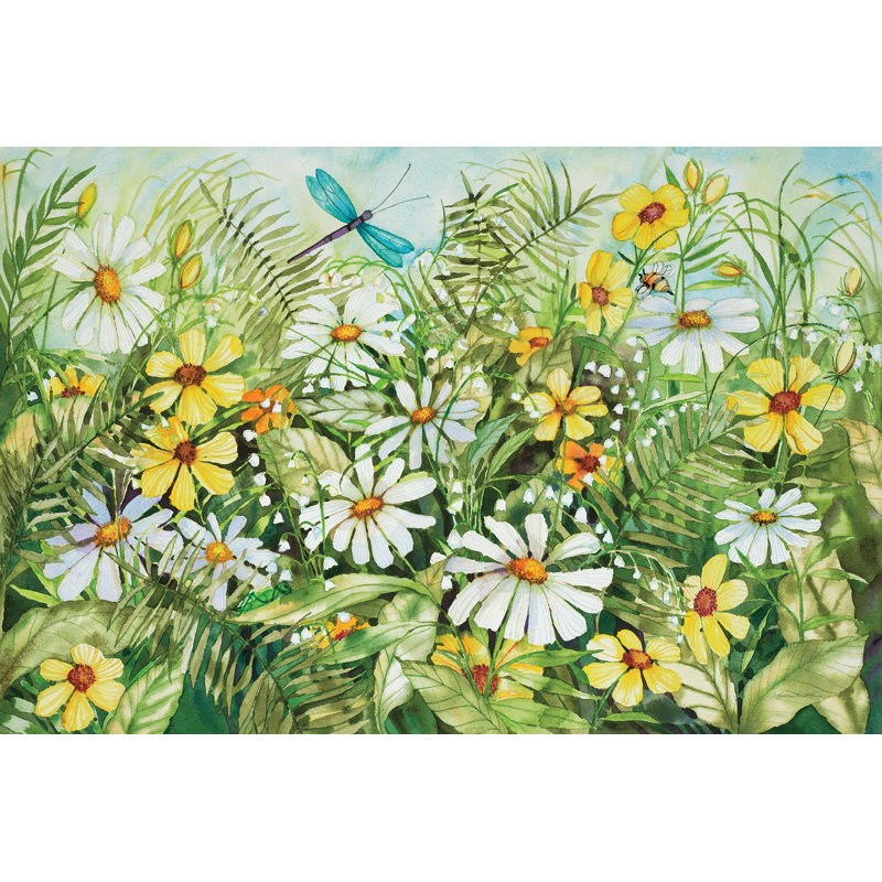 Jardin des libellules, H 32 po x l 48 po x P 1,25 po