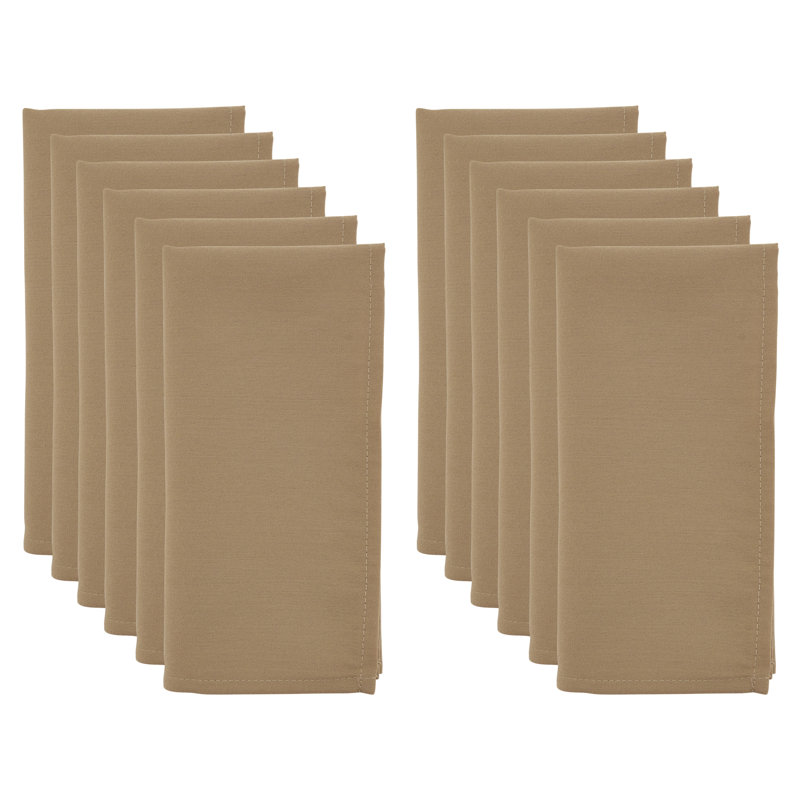 Serviette 20 "Evansville, Cappuccino