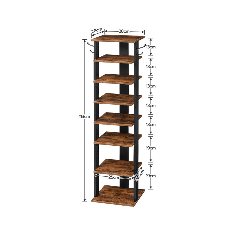 8 Pair Shoe Rack