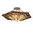Travan Glass Semi Flush Mount