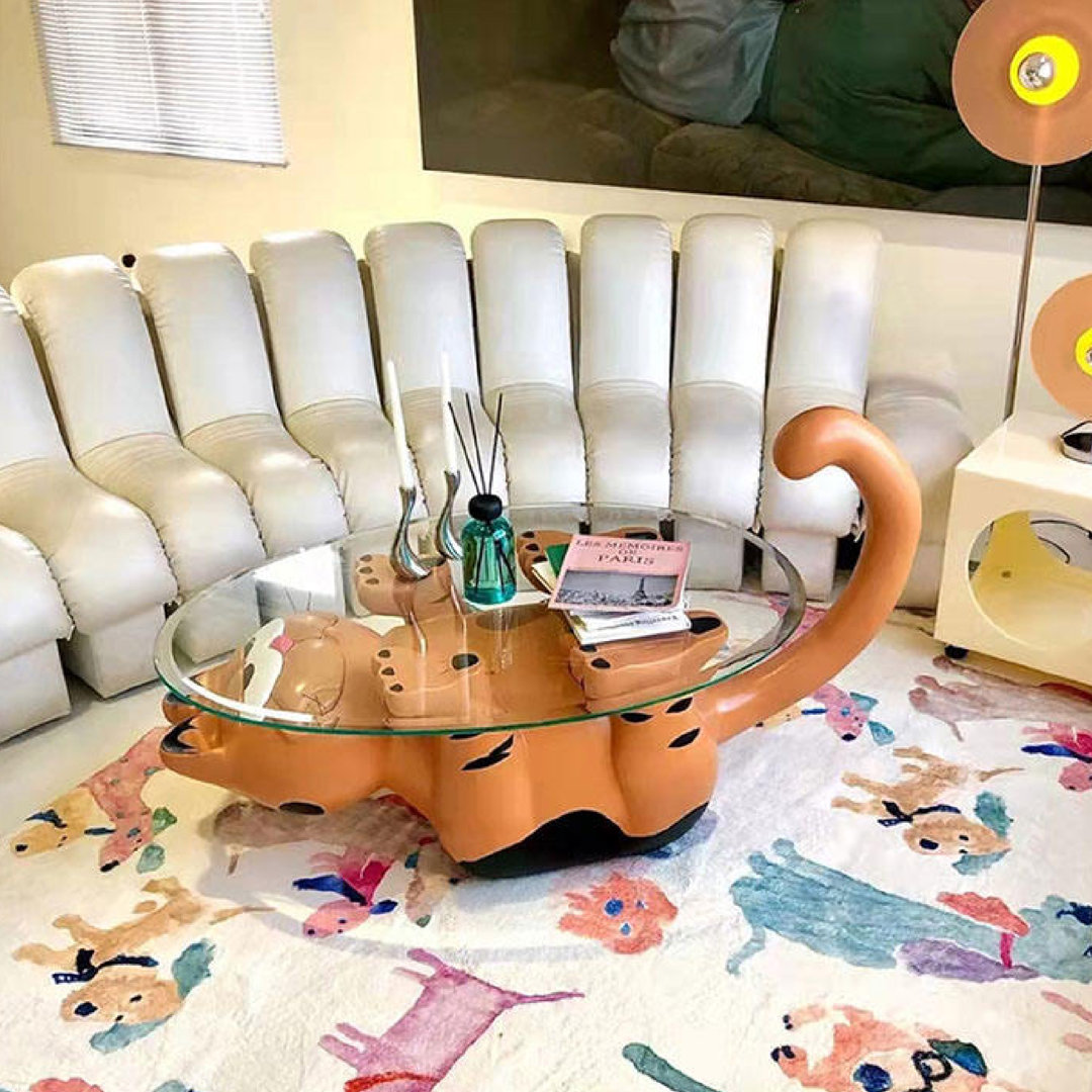 Glass Top Single Coffee Table BLONSKI