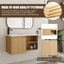 Ensemble de meuble-lavabo mural simple 36 "en L avec lavabo en résine-1948584571