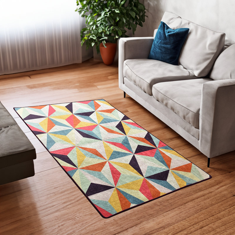 Tapis rectangulaire Malachia 63 po x 90,6 po