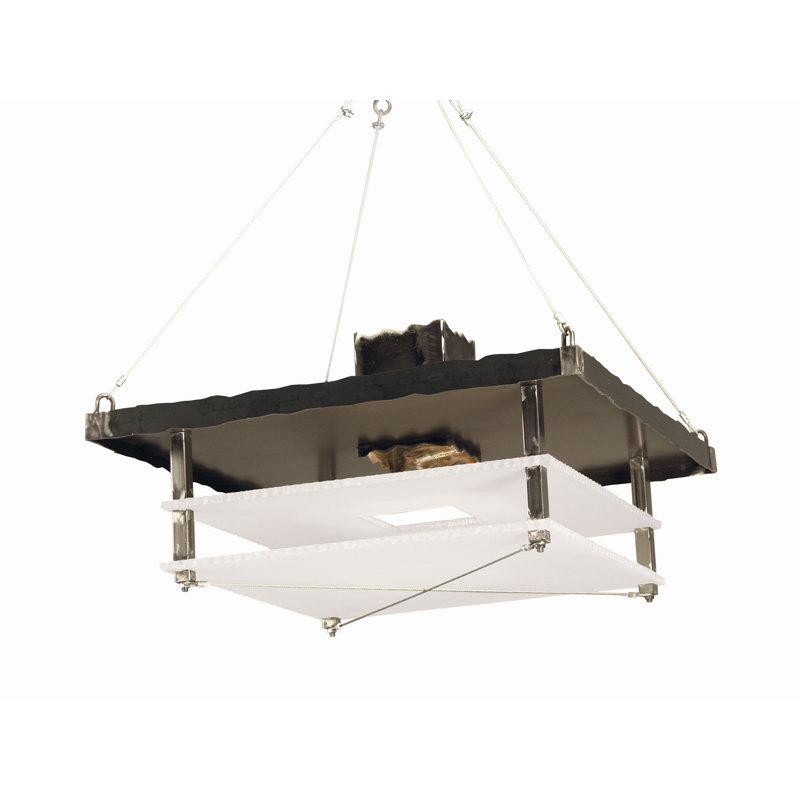 Metropolis 2 - Light Unique/Statement Pendant, Pompeii Gold Premium, New Mica