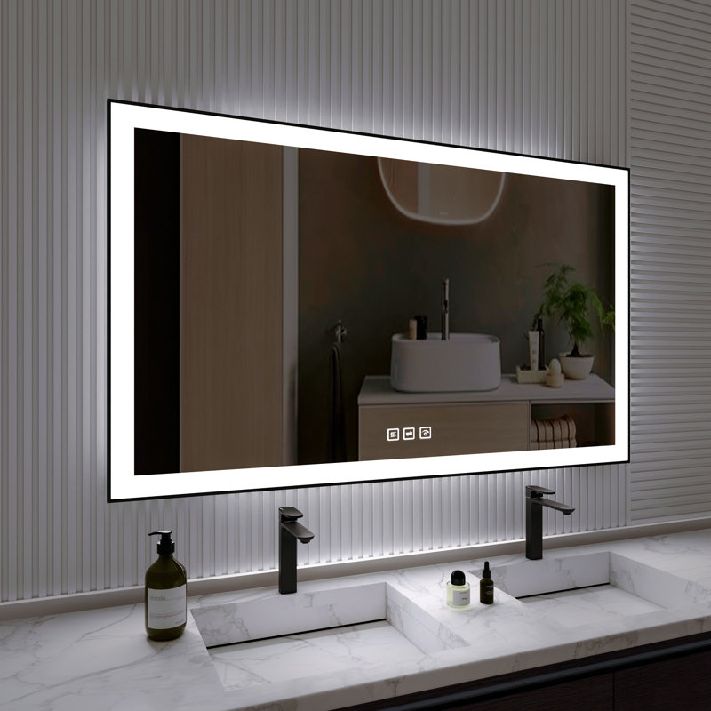 Aluminum Flat Mirror, 60" H x 36" W
