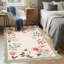Tapis floral lavable avec envers antidérapant-1717125026-1717125080