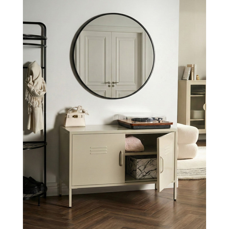 Storage Unit Metal Light Beige, Beige