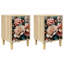 36cm W Engineered Wood Bedside Table