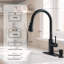 Robinet de cuisine rétractable à poignée simple avec accessoires-59881653