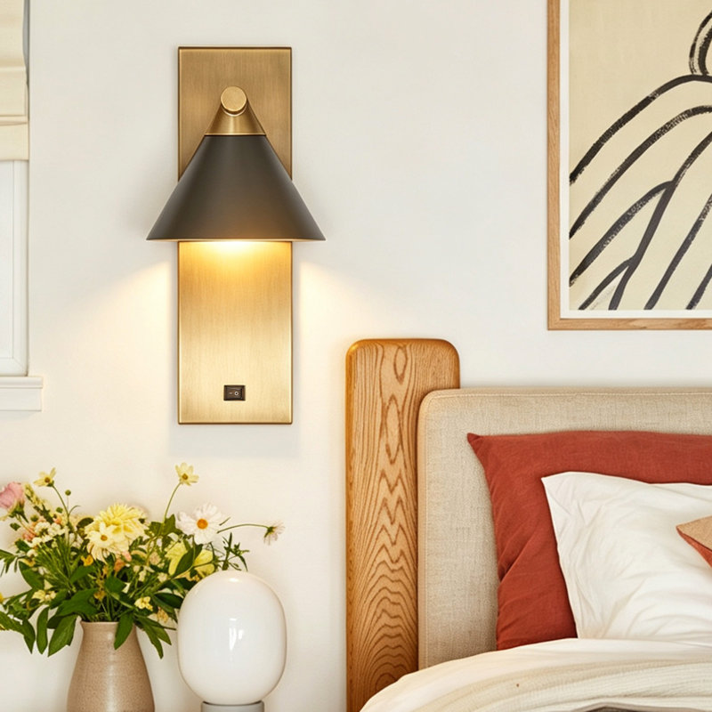 Applique murale à DEL 1 lumière 15 po avec interrupteur à bascule Cozy