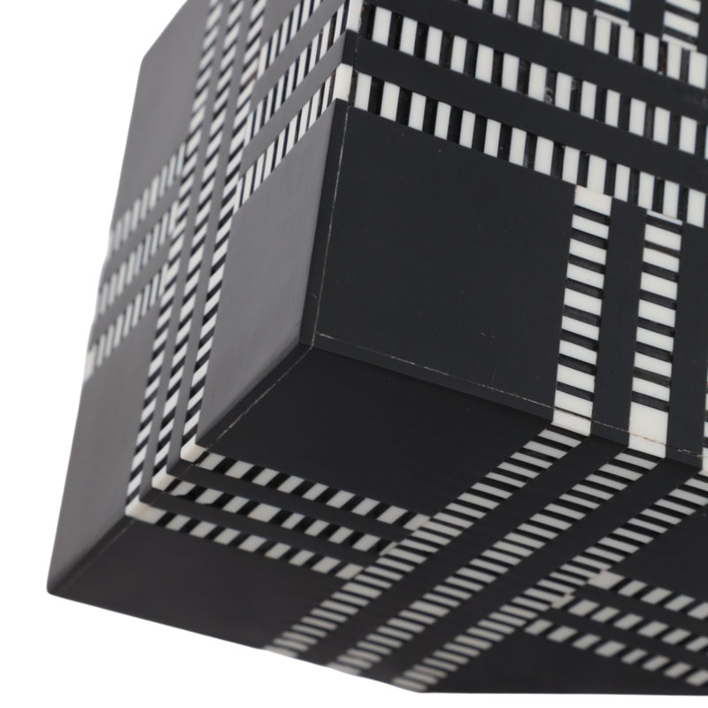 Cube à rayures striées Modern