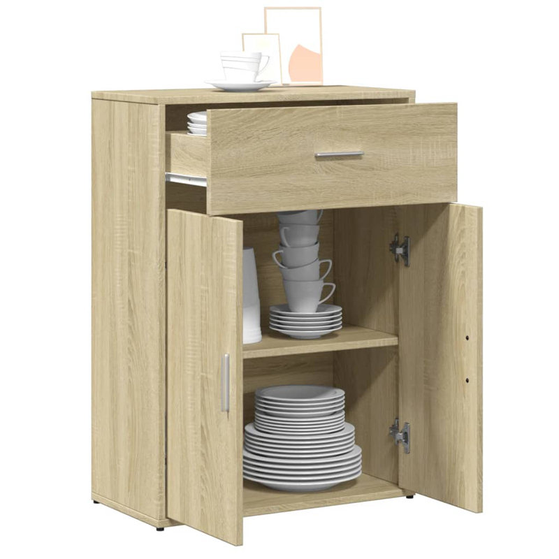 Oshyn 2 - Door Rectangle Accent Cabinet, Sonoma Oak