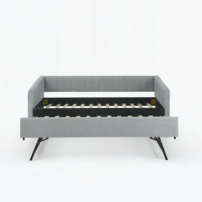 Upholstered Daybed with Trundle
