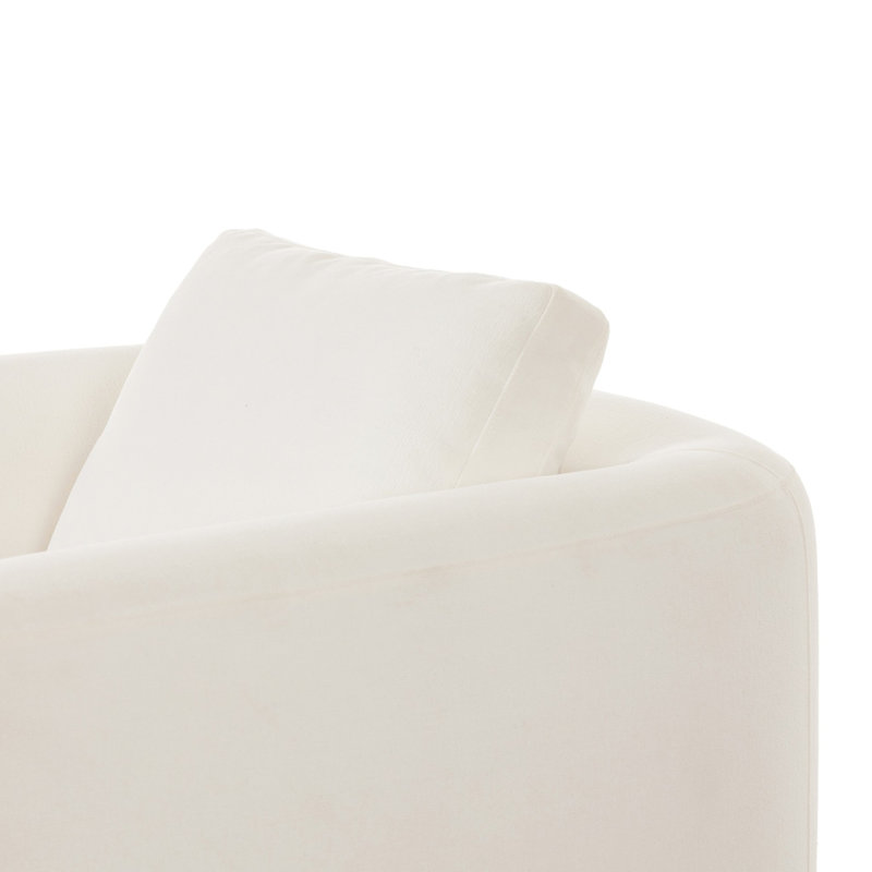 Paulette Swivel Chair-Crypton Nomad Marshmallow