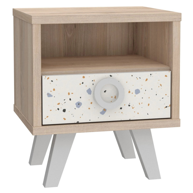 32.5cm W Manufactured Wood Bedside Table