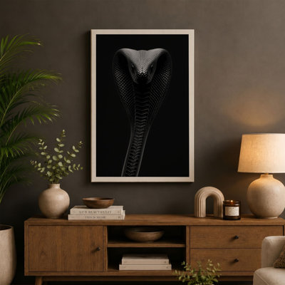 Cobra Hood Descending Modern - Wrapped Canvas