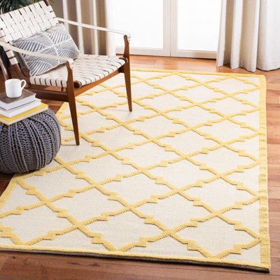 Martha Stewart Puzzle Hand Woven Wool Geometric Rug