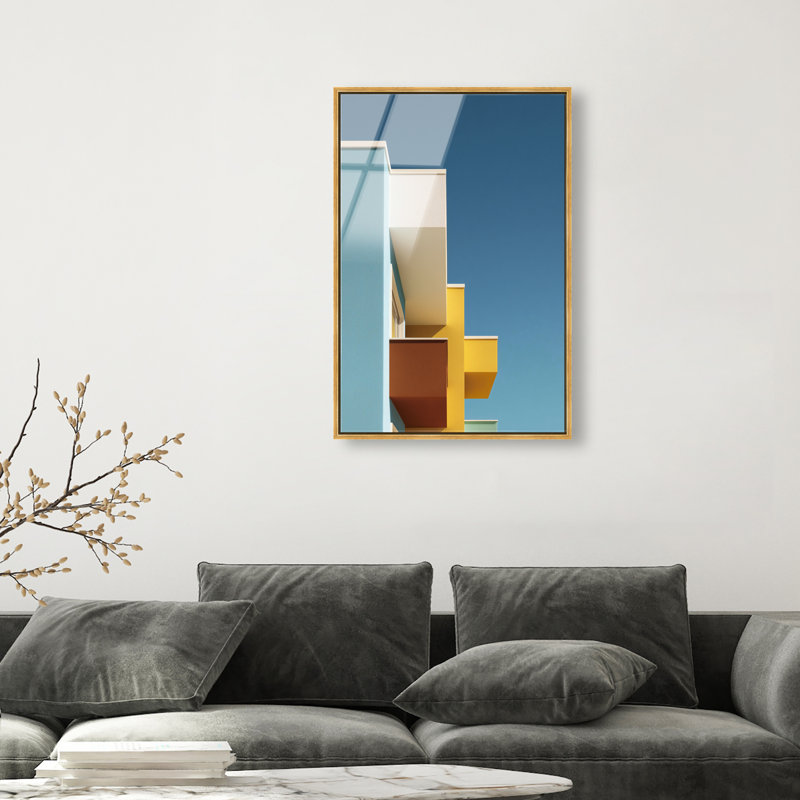 Orthogonal Sky View High-Gloss Frameless Acrylic Glass Wall Art Architecture Print by Oliver Gal, Ready to Hang, 10 x 15