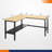 72" L-shaped Heavy Duty Workbench with Solid Wood Top