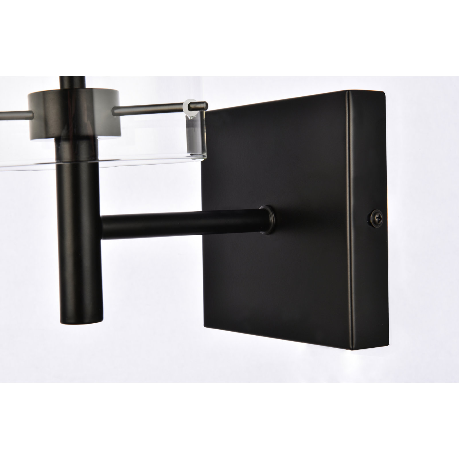 Sabbia Single Light Iron Dimmable Wall Sconces, Black
