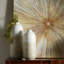 Ensemble de 2 vases de table en métal blanc / beige Cheyney