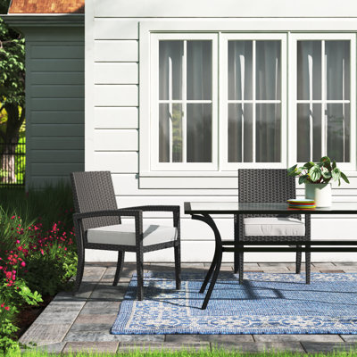 Chaise de terrasse avec coussin Alizee