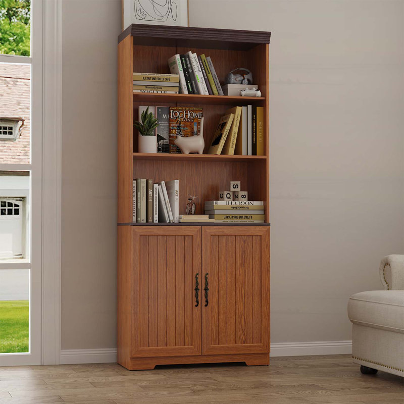 Grande armoire de rangement, Chêne foncé