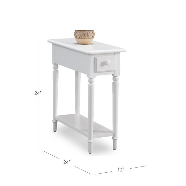 Villa Collection EBERN Tall Side Table with Drawer, Solid Oak - Interismo  Online Shop Global