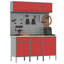 Set Of 6 Steel Large Adjustable Feet Work Cabinet-299358366