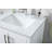 Everett 24'' Single Bathroom Vanity with Engineered Marble Top-1305662982
