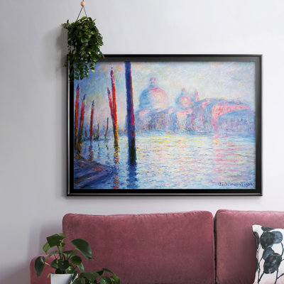 Canal Grand par Monet - reproduction de photo sur toile