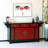 New Chinese Style Solid Wood Entryway Cabinet