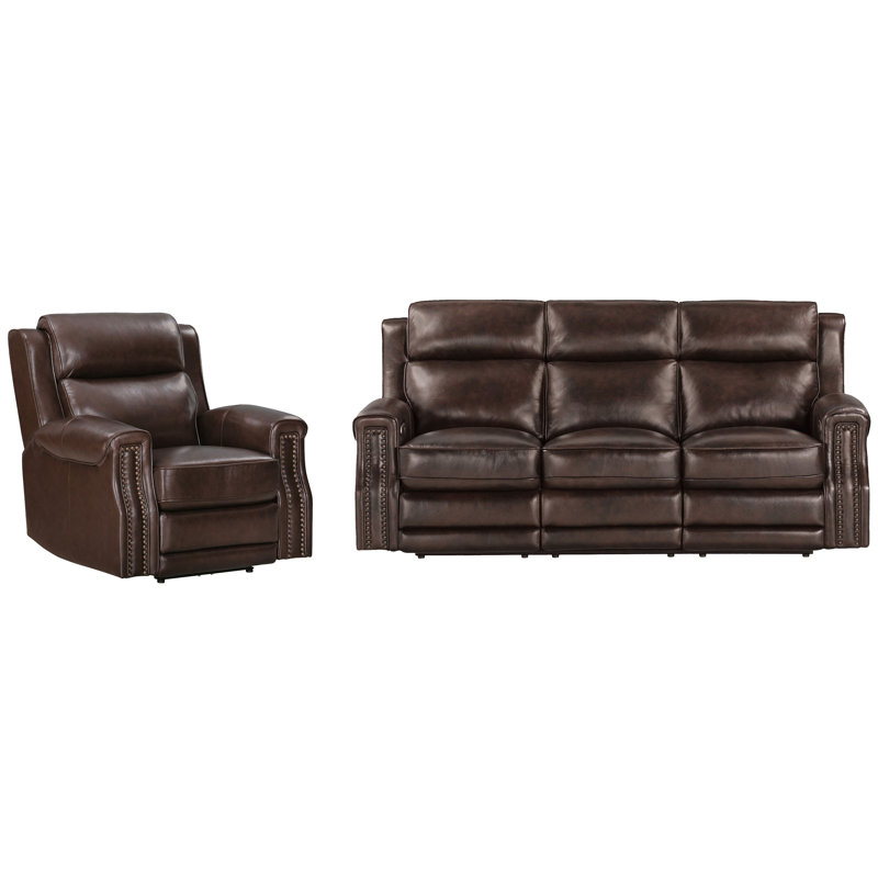 Canapé inclinable électrique, Espresso doux, 2 Pieces: Sofa, Recliner