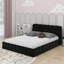 Grand lit plateforme tapissier-1043070158