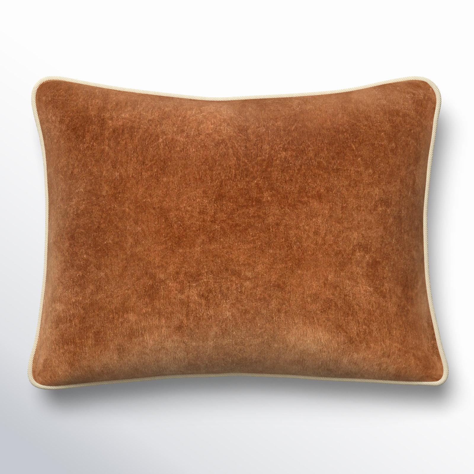 Goodall Throw Pillow, Hazel Brown, Rectangle 12"H x 16"W