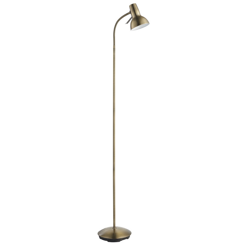Eichler 161cm Arched Floor Lamp with Adjustable head, Brass