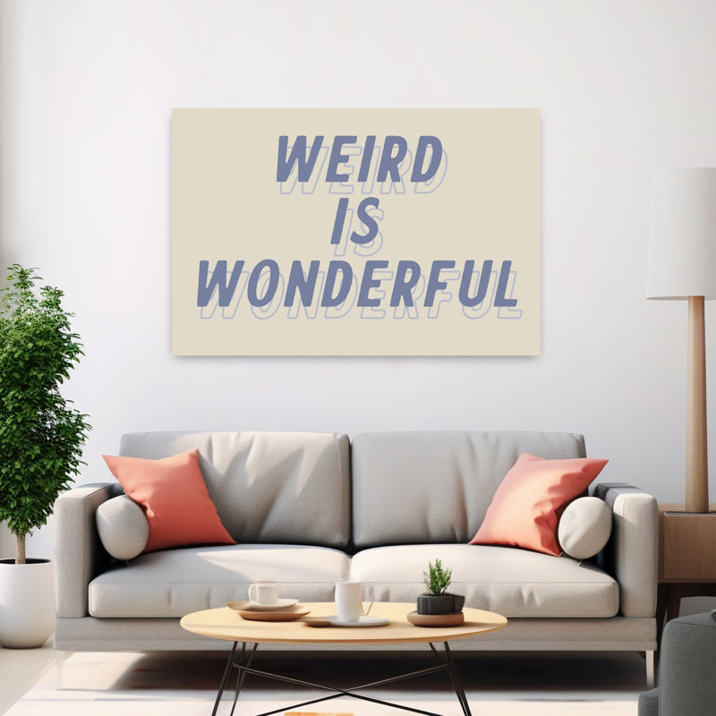 «Weird Is Wonderful Abstract», art contemporain, H 60 po x l 40 po