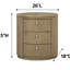Table de chevet ovale - Caramel
